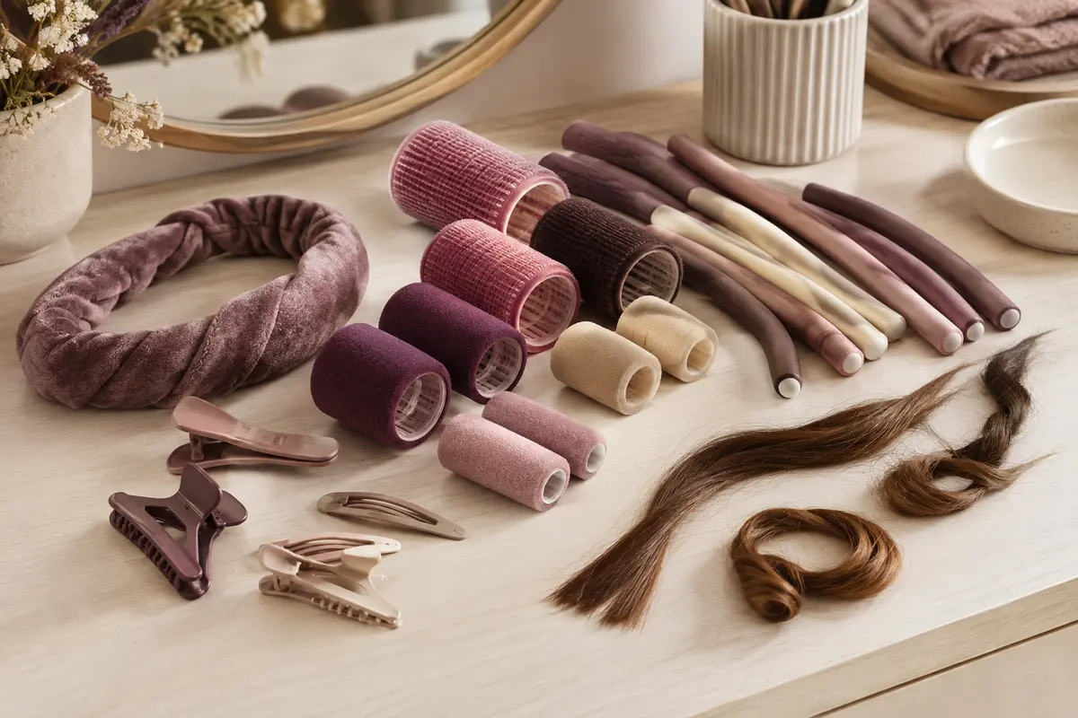 Bandeau souple, rouleaux en mousse et tiges flexibles comparés pour choisir des bigoudis sans chaleur